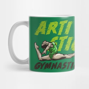 vector of women artistic gymnastic Mug